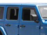 Side Window Deflectors; Front and Rear; Smoked (18-26 Jeep Wrangler JL 4-Door)