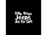 Silly Boys Jeeps are for Girls Spare Tire Cover with Camera Port; Black (18-25 Jeep Wrangler JL)