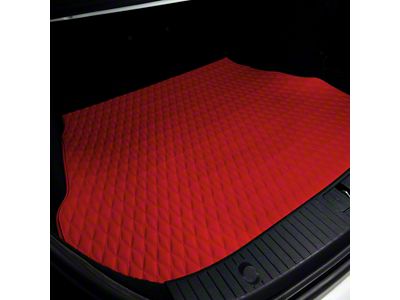 Single Layer Diamond Cargo Mat; Full Red (07-18 Jeep Wrangler JK 4-Door)