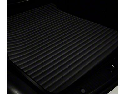 Single Layer Stripe Cargo Mat; Full Black (18-25 Jeep Wrangler JL 4-Door)