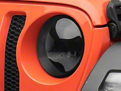 Headlight Covers; Smoked (18-24 Jeep Wrangler JL)