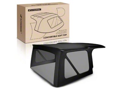 Soft Top with Plastic Windows; Black (97-06 Jeep Wrangler TJ, Excluding Unlimited)