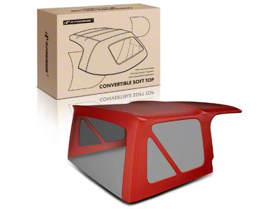 Soft Top with Plastic Windows; Burgundy (97-06 Jeep Wrangler TJ, Excluding Unlimited)