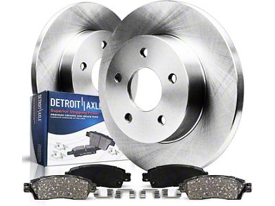 Solid Brake Rotor and Pad Kit; Rear (03-06 Jeep Wrangler TJ w/ Rear Disc Brakes)