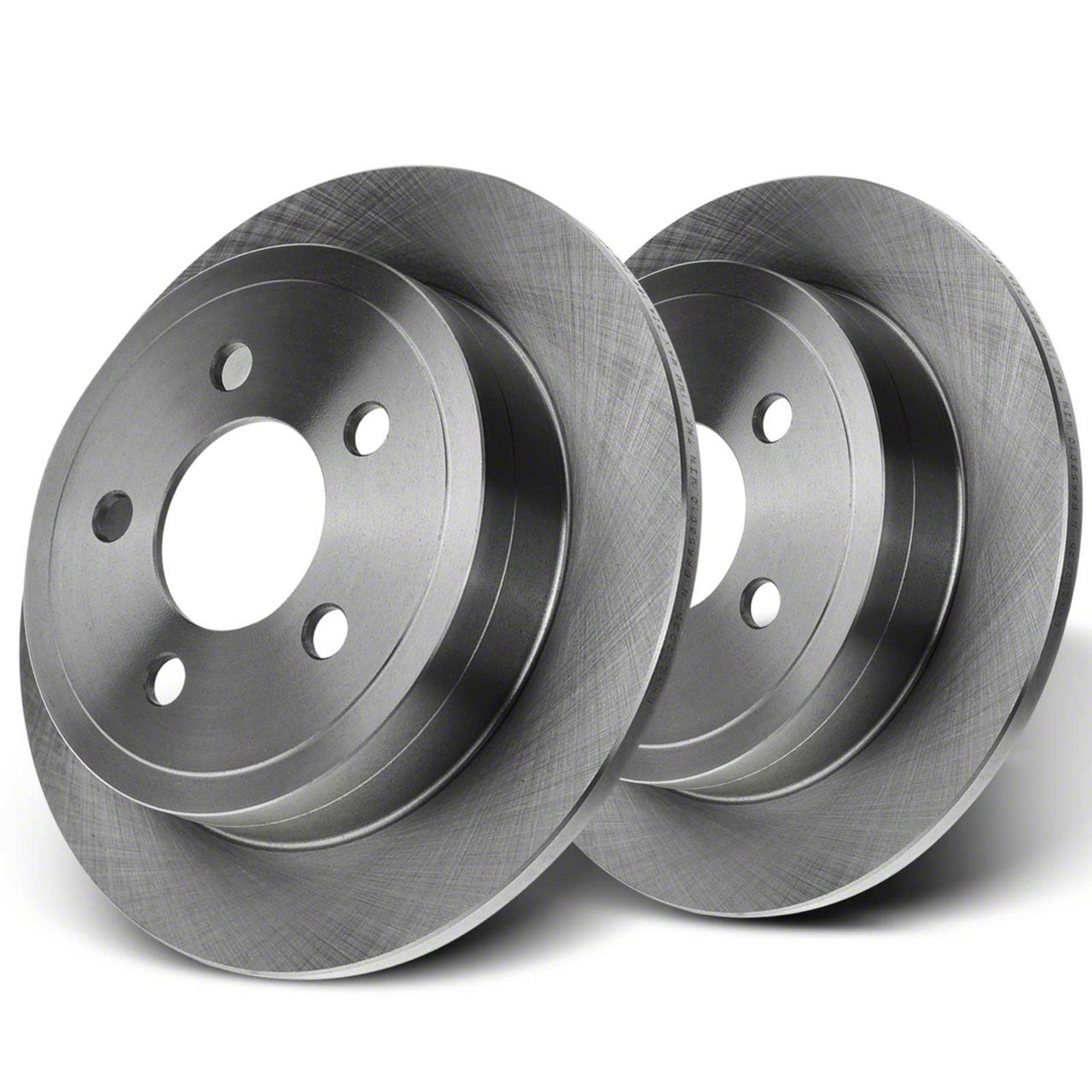 Jeep Wrangler Solid Rotors; Rear Pair (0306 Jeep Wrangler TJ w/ Rear