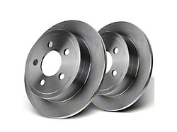 Solid Rotors; Rear Pair (03-06 Jeep Wrangler TJ w/ Rear Disc Brakes)