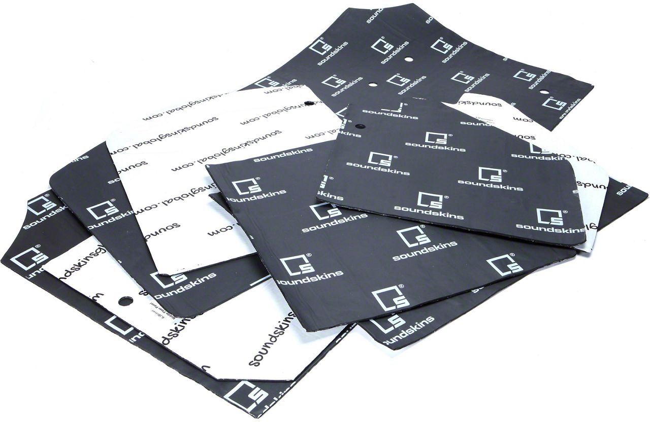 SoundSkins Jeep Wrangler Custom Cut Sound Dampening Kit; Door SSKWJK