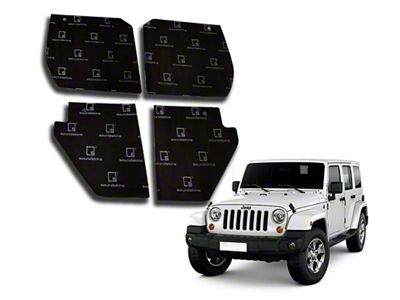 SoundSkins Pro Pre-Cut Sound Dampening Kit; Door (07-18 Jeep Wrangler JK 4-Door)