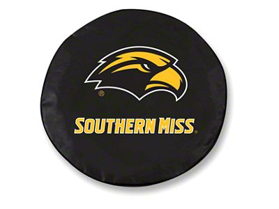 Southern Mississippi University Spare Tire Cover with Camera Port; Black (18-25 Jeep Wrangler JL)