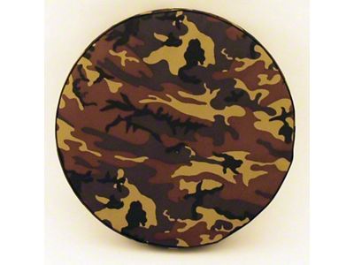 Spare Tire Cover with Camera Port; Camouflage (18-25 Jeep Wrangler JL)