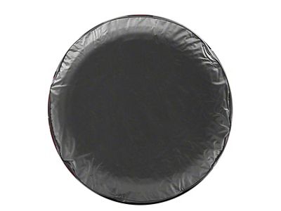Spare Tire Cover with Camera Port; Solid Black (18-25 Jeep Wrangler JL)