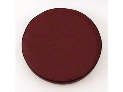 Spare Tire Cover with Camera Port; Solid Burgundy (18-25 Jeep Wrangler JL)