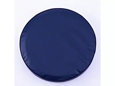 Spare Tire Cover with Camera Port; Solid Navy Blue (18-25 Jeep Wrangler JL)