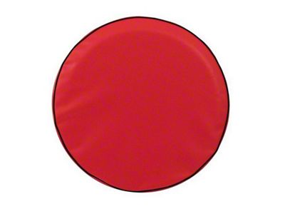 Spare Tire Cover with Camera Port; Solid Red (18-25 Jeep Wrangler JL)