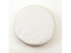 Spare Tire Cover with Camera Port; Solid White (18-25 Jeep Wrangler JL)