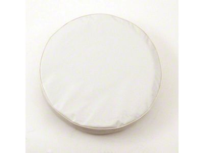 Spare Tire Cover with Camera Port; Solid White (18-25 Jeep Wrangler JL)