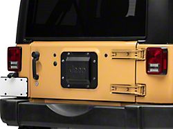 Jeep Licensed by RedRock Spare Tire Delete with License Plate Mount and Jeep Logo (07-18 Jeep Wrangler JK)