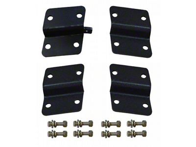 Spare Tire Riser Kit; Texturized Black (18-25 Jeep Wrangler JL)