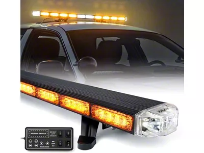 Sparrow X Series 48-Inch Amber Directional LED Strobe Light Bar; Amber (Universal; Some Adaptation May Be Required)