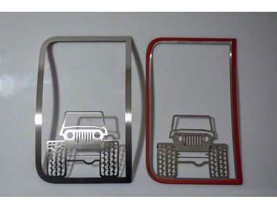 Speaker Grilles; Off Road Jeep Style; Brushed; 2-Piece (07-18 Jeep Wrangler JK)