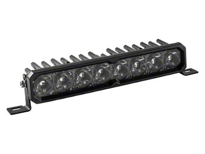 SS10 Max Single Row LED Light Bar with Amber Backlight; White Spot (Universal; Some Adaptation May Be Required)
