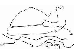 Stainless Steel Brake Line Kit (87-94 Jeep Wrangler YJ; 1995 2.5L Jeep Wrangler YJ)
