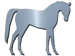 Stainless Steel Emblem; Horse (Universal; Some Adaptation May Be Required)