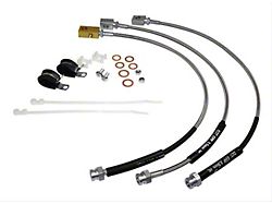 Stainless Steel Front and Rear Brake Hose Kit for 0 to 4-Inch Lift (82-86 Jeep CJ5 & CJ7)