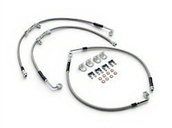 Stainless Steel Front and Rear Brake Hose Kit for 0 to 6-Inch Lift (11-18 Jeep Wrangler JK)