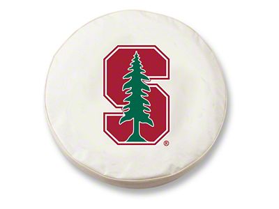 Stanford University Spare Tire Cover; White (66-18 Jeep CJ5, CJ7, Wrangler YJ, TJ & JK)