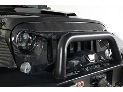 Stealth Grille; Fiberglass (07-18 Jeep Wrangler JK)