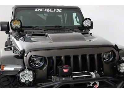 Stealth Grille; Fiberglass (18-25 Jeep Wrangler JL)