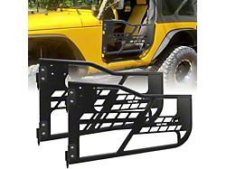 Steel Tube Doors; Front Only (07-18 Jeep Wrangler JK)