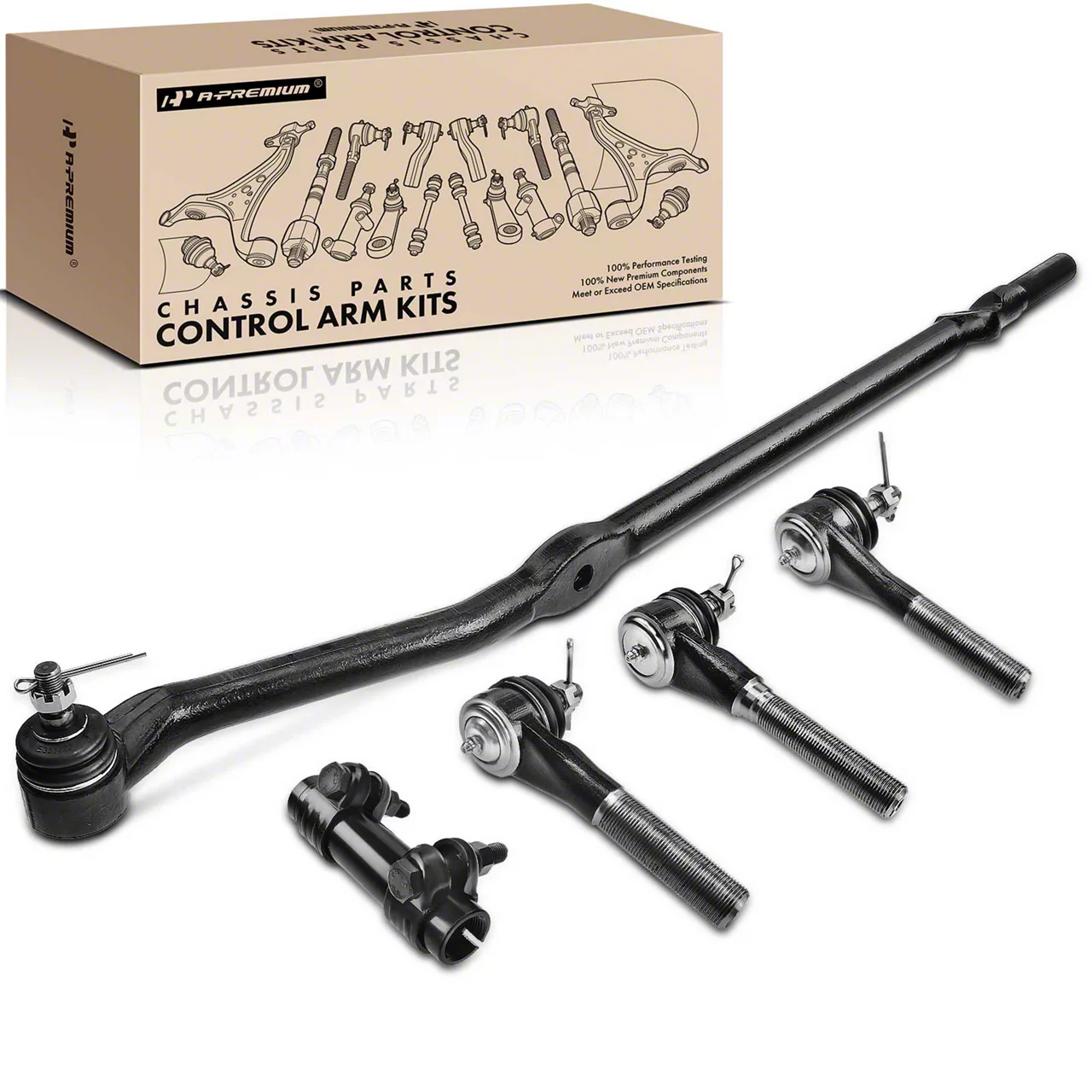 Jeep Wrangler Steering Drag Link Adjusting Sleeve and Tie Rod End Kit