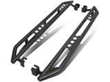 Heavy Duty Rocker Guard Side Step Bars; Textured Black (18-26 Jeep Wrangler JL 4-Door)