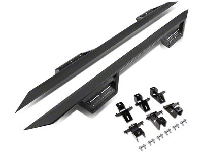 3-Inch Drop Side Step Bars; Black (18-25 Jeep Wrangler JL 4-Door)