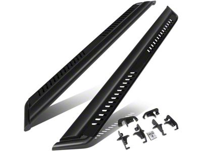 Drop Step Side Step Bars; Textured Black (18-25 Jeep Wrangler JL 4-Door)