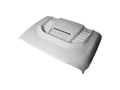STM Style Ram Air Hood; Unpainted (18-25 Jeep Wrangler JL)