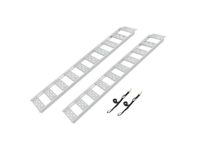 Jeep Wrangler Straight Fixed Ramps with Treads; 12-Inch x 78-Inch ...