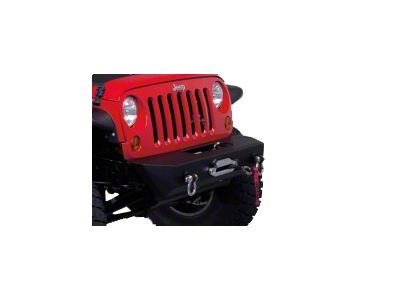 Stubby Rock Crawler Winch Front Bumper with D-Ring Mounts (07-18 Jeep Wrangler JK)