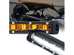 Sunrise Series 8-Inch Single Row LED Light Bar with Amber Backlight; 45-Degree Spread Beam (Universal; Some Adaptation May Be Required)