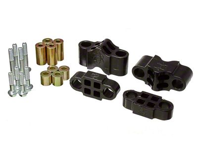 Sway Bar Spacer Set; Black (18-25 Jeep Wrangler JL, Excluding Rubicon)