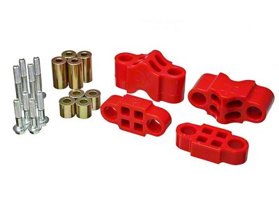 Sway Bar Spacer Set; Red (18-25 Jeep Wrangler JL, Excluding Rubicon)