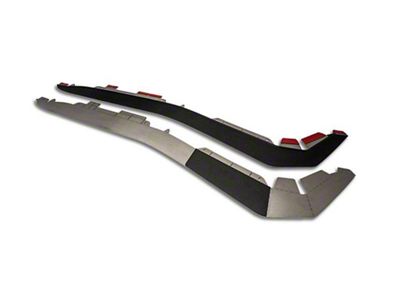 Tactical Fender Flares; Carbon Fiber; Chrome Molding; Stainless Steel; Wrapped Full; 4-Piece (07-18 Jeep Wrangler JK)