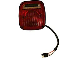 Tail Light; Black Housing; Red/Clear Lens (76-80 Jeep CJ5 & CJ7)
