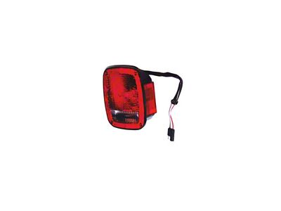 Tail Light; Black Housing; Red/Clear Lens (81-86 Jeep CJ5 & CJ7)