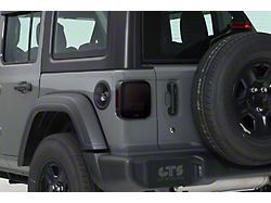 Tail Light Covers; Clear (18-25 Jeep Wrangler JL w/ Factory Halogen Tail Lights)