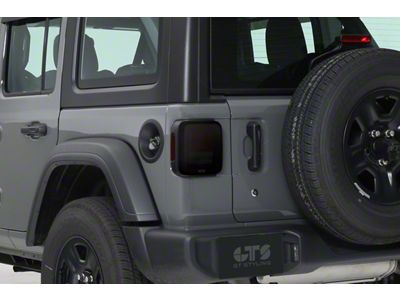 Tail Light Covers; Clear (18-25 Jeep Wrangler JL w/ Factory Halogen Tail Lights)