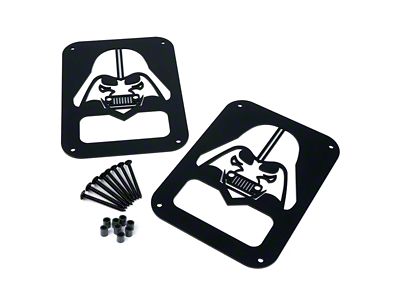 Tail Light Covers; Darth Vader (07-18 Jeep Wrangler JK)
