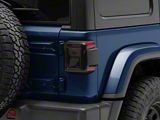 Tail Light Covers; Smoked (18-25 Jeep Wrangler JL w/ Factory LED Tail Lights)